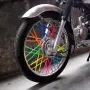 Сини декорации за спици 24 cm комплект 72 броя, снимка 3