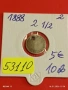 Рядка Монета 2 1/2 стотинки 1888г. Княжество България за КОЛЕКЦИЯ 53110, снимка 11