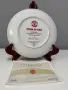 Колекционерска чиния Danbury Mint – Manchester United „Stars of 2003“ (със сертификат и кутия) , снимка 2