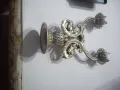 Ръчно изработен малък сребърен свещник., снимка 1