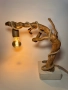 Ръчно изработена настолна рустик лампа, снимка 4