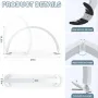 Lmaqfum Half Moon лампа за маникюр за нокти, татуировки, мигли ,LED 74 см 40W, с дистанционно, снимка 2