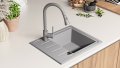 Кухненска Мивка от Гранит  Копенхаген Easy 440 x 550 - Сива, снимка 2