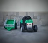 ТОП ЦЕНА!НОВО!Детски акумулаторен трактор с ремарке Dallas GREEN с 12V батерия,дистанционно,USB, снимка 2