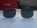 Cartier Мъжки слънчеви очила правоъгълни 3 цвята черни кафяви прозрачни, снимка 5