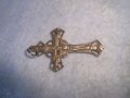 ПОСРЕБРЕНО СТАРО РЕЛЕФНО РАЗПЯТИЕ КРЪСТЧЕ АЖУРНО ДВУСТРАННО 27499, снимка 5