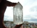 Планински кристал обелиск 8.5см, 205гр., снимка 1 - Други ценни предмети - 42732208