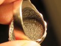 Стар  мъжки сребърен пръстен с красиви орнаменти и  символа Ин и Ян  сребро, снимка 6