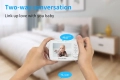 3.2-инчов интелигентен бебефон Sock, двупосочно аудио, IR, високотемпературно нощно виждане, 1200mAh, снимка 5