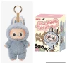 Labubu Син цвят Exciting Macaron Sea Salt Coconut, Лабубу ключодържател 17см, снимка 1