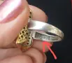 Винтидж / Рядка находка / ДвСребърен пръстен с кабошон / берковски ръчен филигран! , снимка 11