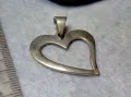 СТИЛЕН РОМАНТИЧЕН СРЕБЪРЕН МЕДАЛЬОН СЪРЧИЦЕ СРЕБРО 925 ПРОБА АРТ ПЕНДАНТ ВИСУЛКА 25154, снимка 4