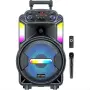 Мощна парти тонколона – двоен 8" говорител, 40W RMS, Bluetooth, караоке и LED светлини, снимка 2