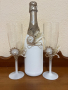 Сватбен комплект с чаши, снимка 2