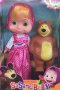 Голяма кукла със светлини и звуци на Маша и Мечокът, снимка 1 - Кукли - 40343545