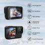 Комплект калъф и стъклен протектор за GoPro Hero 9/10/11/12 Black, Черен, снимка 3