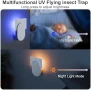 Нов комплект Капан за плодови мушици + комари с UV лампа, 2 уреда + 12 лепила, снимка 4