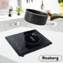 Котлон индукционен Rosberg R51445J, 2000W, LED екран, 8 степени, бр. 1 Черна керамична плоча, снимка 2