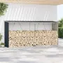 vidaXL Навес за дърва, поцинкована стомана, 330x84x152 см, антрацит, снимка 3