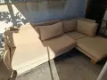 Разтегателен ъглов диван с лежанка функция сън, снимка 3
