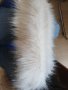 Бяла Пухена яка Еко косъм. 75 см.и 1 м. Пух за качулка Дълъг Изкуствен.Якичка/пухче , снимка 4