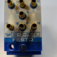 Пневматичен клапан Festo VZ-3-PK-3 5755 time delay valve, снимка 6 - Резервни части за машини - 38499885