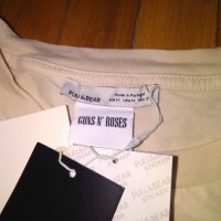 Guns N' Roses маркова тениска Pull&Bear 100%cotton размер М нова New, снимка 7 - Тениски - 42026455