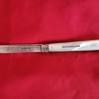 Антикварен сребърен джобен нож 1896, снимка 1 - Колекции - 40286396