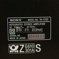 УСИЛВАТЕЛ   Sony ta-f220 , снимка 9 - Ресийвъри, усилватели, смесителни пултове - 42903867