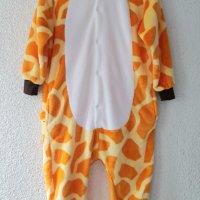 Гащеризон пижама жираф 7-8 години - НОВ, снимка 10 - Детски панталони и дънки - 42834686