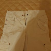Дамски бели панталони номер М , снимка 2 - Панталони - 37873779