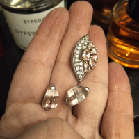 Сребърен лот с морганит , снимка 1 - Бижутерийни комплекти - 44658618