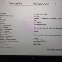 HP ZBook 15 Core i7-4800MQ/Quadro K2100M, снимка 7 - Лаптопи за работа - 38512252