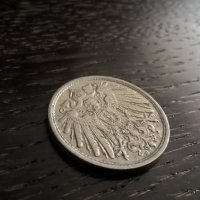 Райх монета - Германия - 10 пфенига | 1915г.; серия D, снимка 2 - Нумизматика и бонистика - 30948709