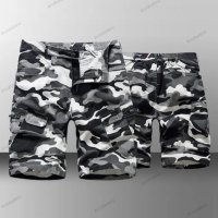 Мъжки къси карго панталони с камуфлажен принт, 8цвята , снимка 4 - Къси панталони - 40551443