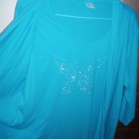 Памучна блуза 2в1, снимка 3 - Жилетки - 37004331