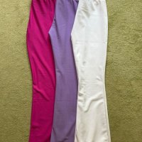 Два дълги дамски панталона Sinsay - цикламен, виолетов, S и M, НОВИ, снимка 4 - Панталони - 42026908
