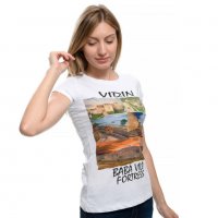 Нова дамска тениска с дигитален печат крепостта "Баба Вида", гр. Видин, снимка 17 - Тениски - 29964825