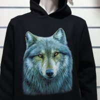Нов мъжки суичър с дигитален печат Вълк, Серия вълци, снимка 11 - Суичъри - 30197534