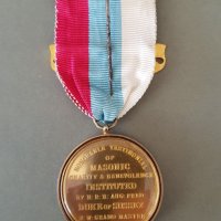 Сребърен позлата емайл Медал Орден Масонски Англия Лондон 2, снимка 8 - Антикварни и старинни предмети - 42484417