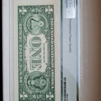 PMG 67 $ 1 Dollar 2017 RADAR S/N, снимка 3 - Нумизматика и бонистика - 31656431