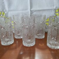 Кристални чаши за вода уиски вино ракия , снимка 1 - Антикварни и старинни предмети - 40462725
