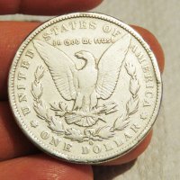 Рядък голям сребърен долар, морган долар, MORGAN DOLLAR, ONE DOLLAR - 1900г , снимка 2 - Нумизматика и бонистика - 35483416