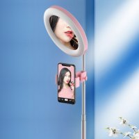 Селфи ринг с Огледало за грим и комплект държач за телефон със сейв, снимка 3 - Селфи стикове, аксесоари - 42530311
