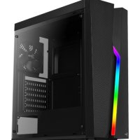 Кутия за компютър AeroCool PV15012.11 Черна ATX Middle Tower RGB Подсветка, снимка 1 - Захранвания и кутии - 33814188