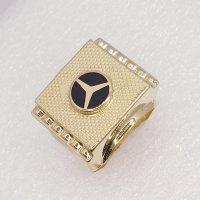 Мъжки златни пръстени  14К-585 , снимка 13 - Пръстени - 39545833