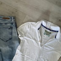 Дънки и тениска на Mavi Jeans размер XS, снимка 1 - Дънки - 37414152