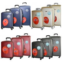 Твърди куфари в три размера, няколко цвята КОД: 8093, снимка 1 - Куфари - 31668846