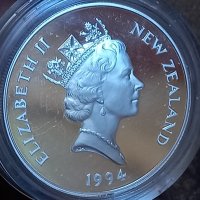 Сребърна монета унция 5 долара Нова Зеландия , снимка 8 - Нумизматика и бонистика - 37290181