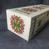 Ръчно изработена народна кутия за бижута, снимка 7 - Бижутерийни комплекти - 34945901